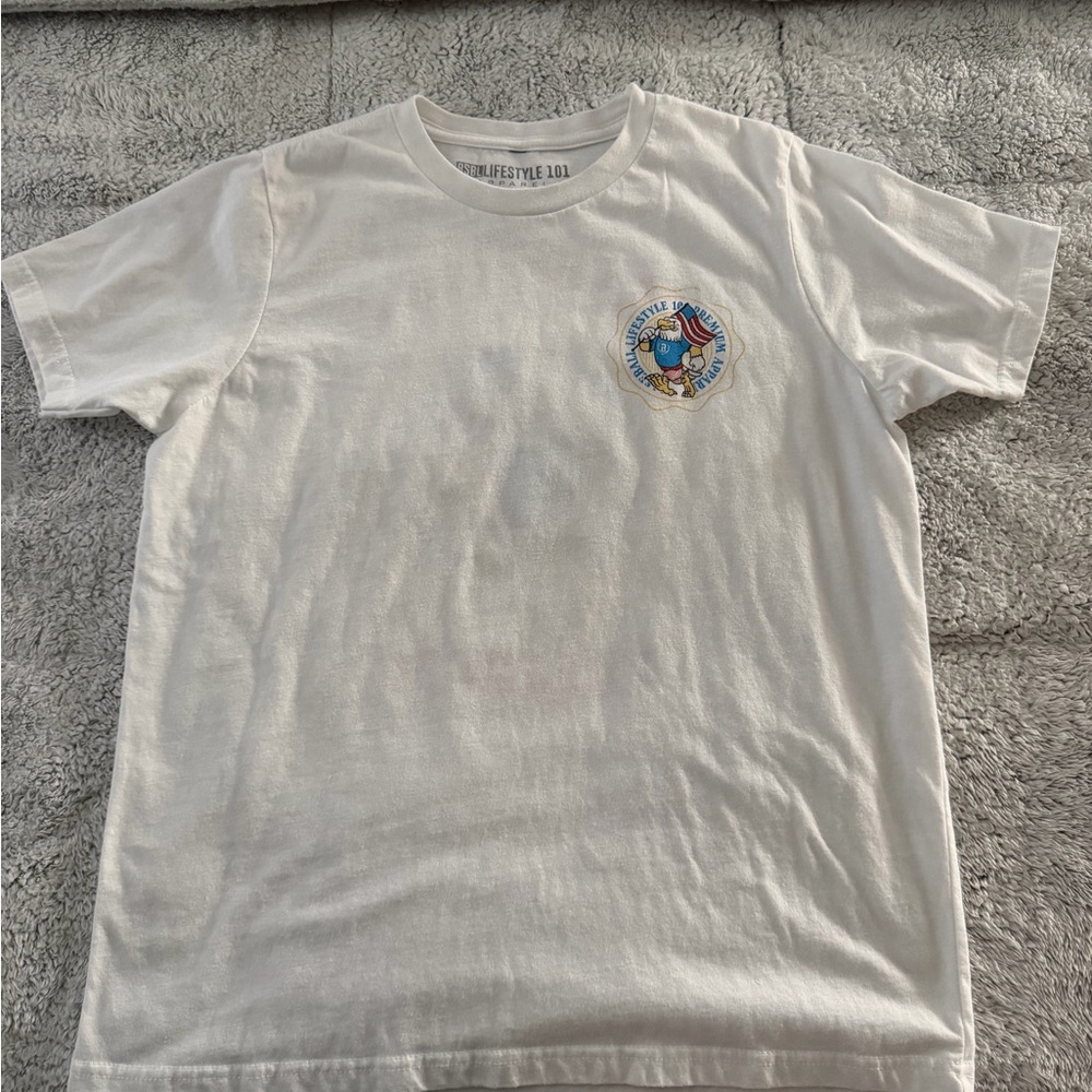 Youth Baseball Lifestyle 101 Red, White, and Blue Graphic T-Shirt - Size YXL